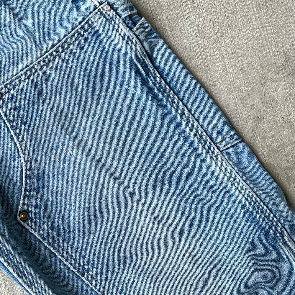 Carhartt denim blue jeans double knee work wear carpenter pants - Picture 11 of 14